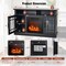 Electric Fireplace TV Stand with Cabinets for TVs Up to 55 Inch